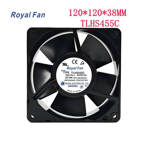 全新日本ROYALFAN TYPE TLHS455C 200V 20/18W 全金属 耐高温风扇