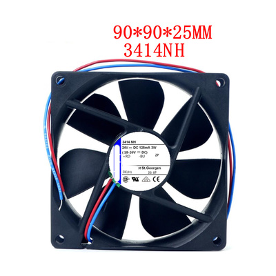 3414NH风扇 24V 3W 全新正品德国 9025 高端设备变频器散热风扇