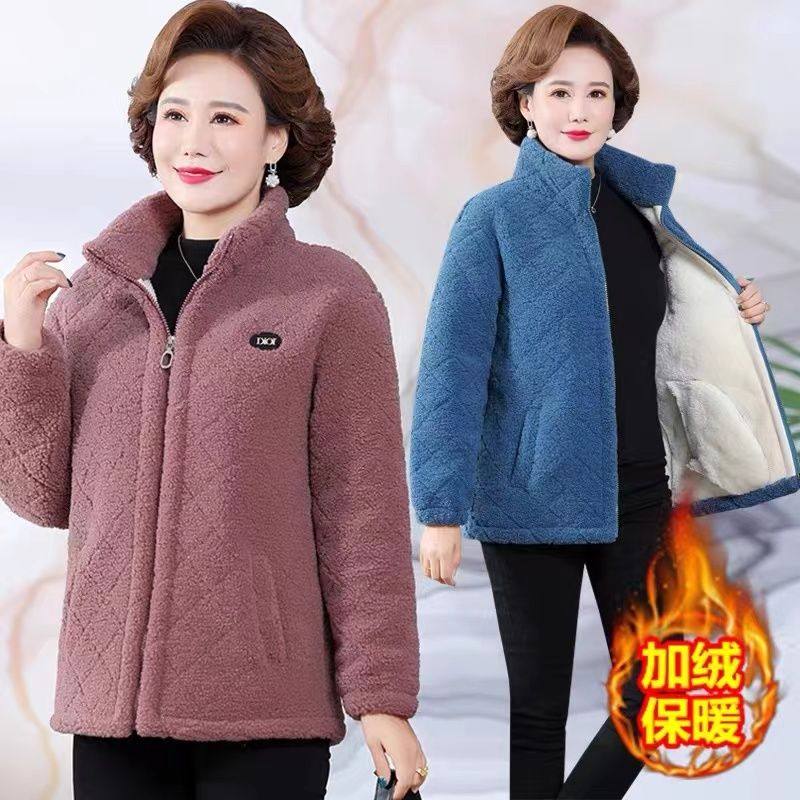 正品妈妈装秋冬加绒加厚颗粒绒棉衣外套短款休闲简约保暖女士棉服,女装/女士精品,中老年女装,淘宝优惠券,粉丝福利购,淘宝优惠卷