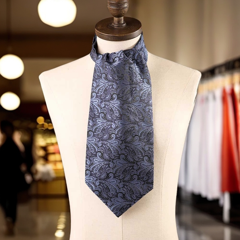 英伦复古搭西装丝巾配衬衫领口巾春季商务围巾围脖优雅男士领巾潮