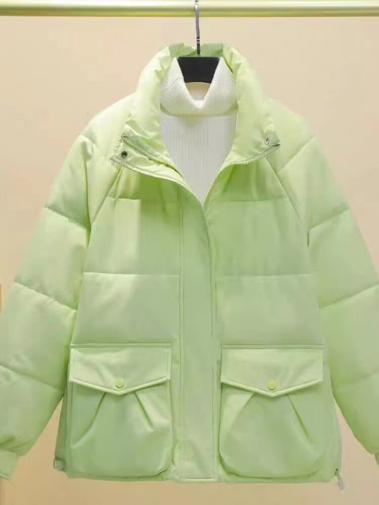 短款羽绒棉服女面包服甜美棉袄小个子加厚韩版宽松棉衣2023新爆款