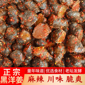 四川大竹特产新鲜腌制麻辣黑洋姜农家手工香辣脆洋姜开胃下饭菜