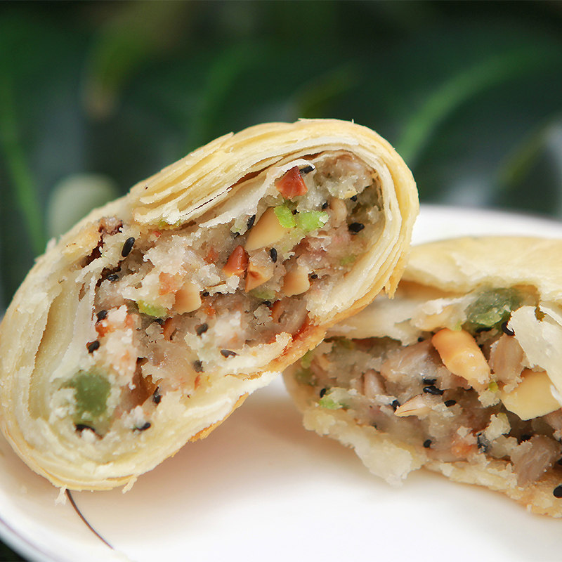 1斤装6个苏式五仁手工酥皮老式散装多口味月饼赛广式五仁东北月饼