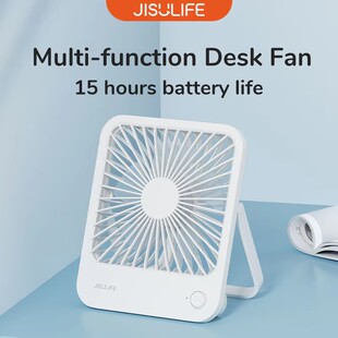 JISULIFE FA26 Portable Small Desk Fan Ultra Quiet Table Fan