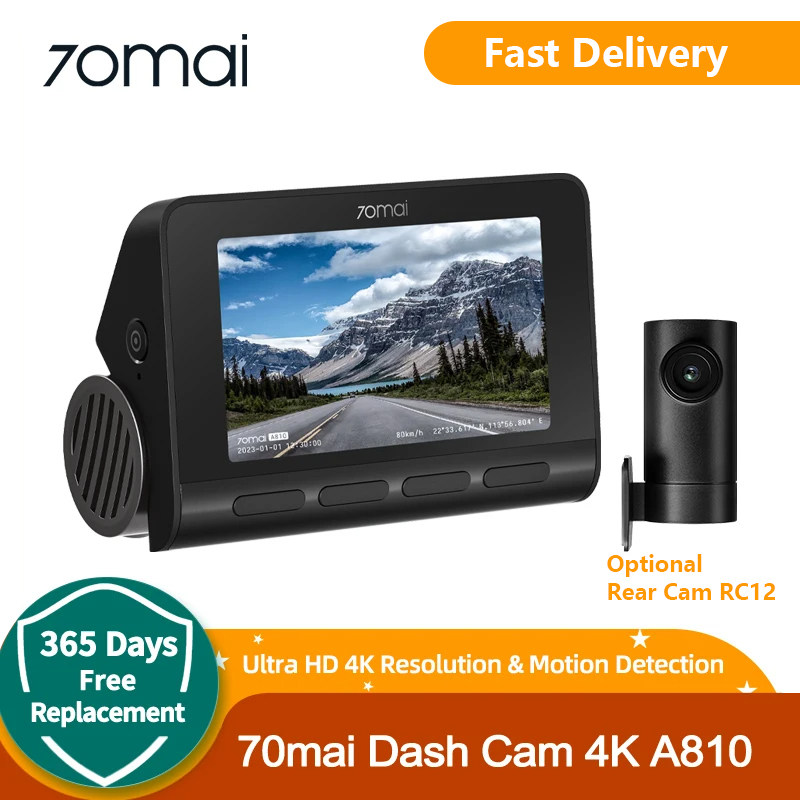 70mai Dash Cam Built-in GPS 24H Parking Monitor DVR Camera