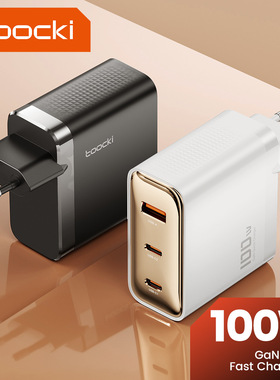 Toocki 100W USB GaN Charger PD Quick Charge Type C Phone Charger适用iPhone 16 欧规港澳版氮化镓充电器