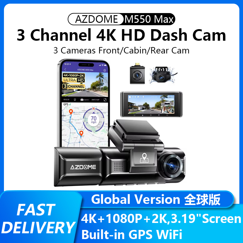 4K超清画质可录车外车内记录仪