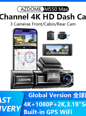 AZDOME 4K Dash Cam M550 Max Built-in GPS WiFi 24H Parking