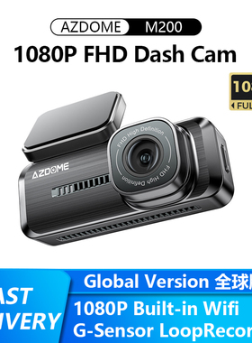 AZDOME M200 Dash Cam 1080P FHD Mini Hidden Car WiFi Camera