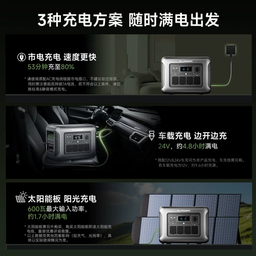 ALLPOWERS Портативная аварийная электростанция мощностью 1600 Вт 220 В/110 В