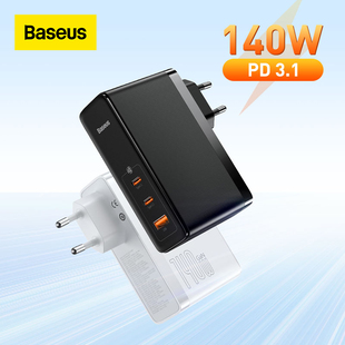 140W Type Charging GaN Baseus Charger USB 4.0 氮化镓欧规充电器