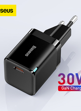 Baseus 30W GaN Charger PD USB Type C Charger Support USB C