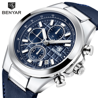宾雅手表BENYAR小三针时尚