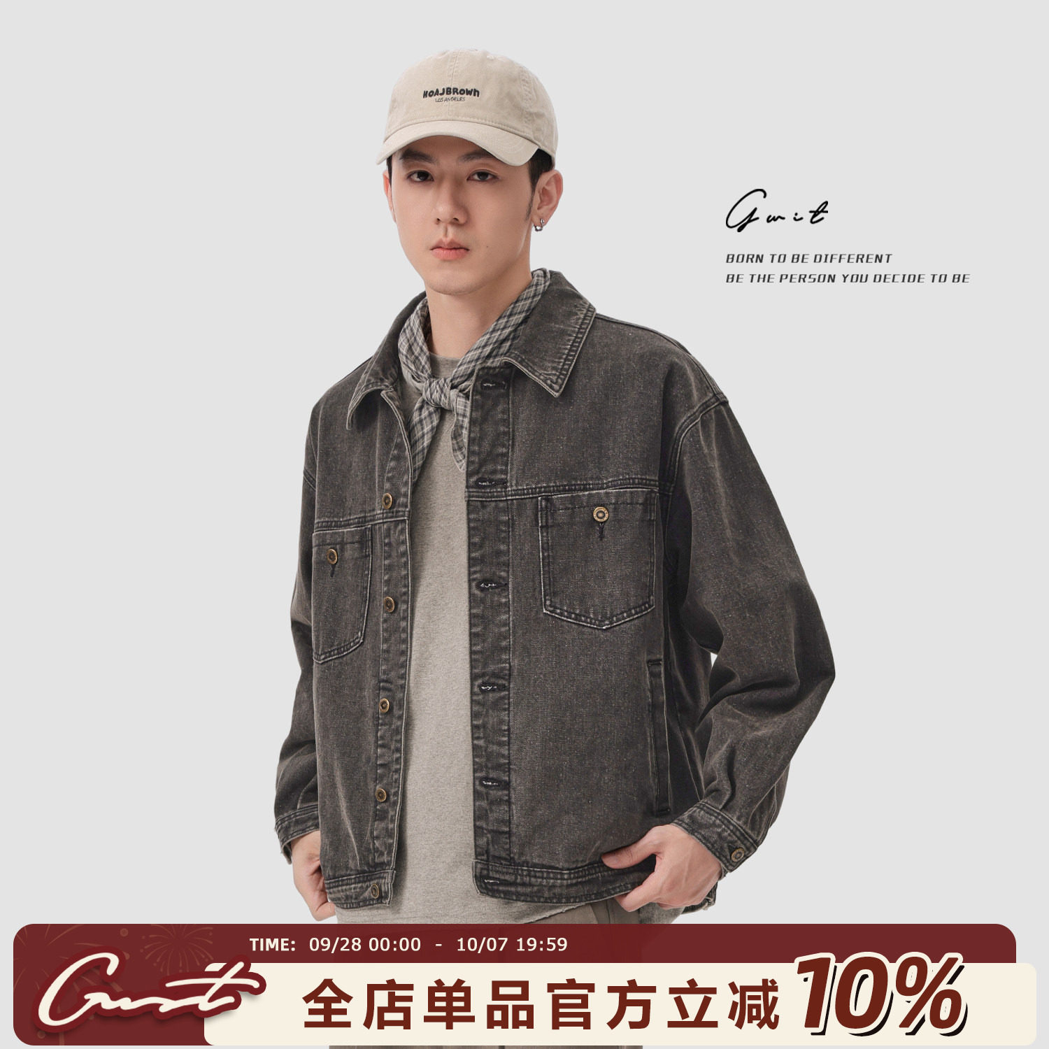 GWIT达拉斯Boxy改良版牛仔外套图片