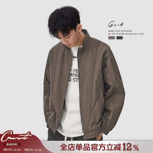 GWIT春秋嵌条硬壳短款夹克