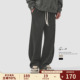 重磅奥粒绒加厚弯刀裤 休闲裤 冬季 垂感男士 保暖加绒运动卫裤 GWIT