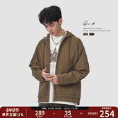复古cargo春秋美拉德休闲工装 GWIT 美式 夹克松弛感上衣连帽外套男
