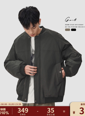 GWIT 美式复古加厚棉衣冬季飞行员夹克潮牌工装棒球服外套棉服男