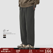 重磅美拉德薄绒加厚呢子裤 冬季 加绒毛呢保暖抓绒男士 GWIT 休闲裤