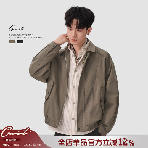 GWITGabardine美版哈灵顿夹克