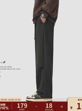 GWIT 重磅奥粒绒加厚运动伞兵裤冬季保暖加绒卫裤垂感男士休闲裤