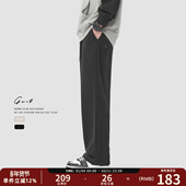 休闲运动裤 GWIT 男 潮牌工装 阔腿裤 春秋垂感美式 高街cleanfit卫裤