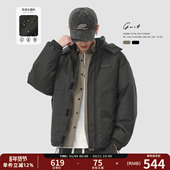 90绒冬季 保暖外套短款 美式 GWIT 潮牌户外加厚工装 连帽羽绒服男