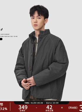 GWIT 潮牌新中式cleanfit夹棉夹克冬季保暖棉衣高级感外套棉服男