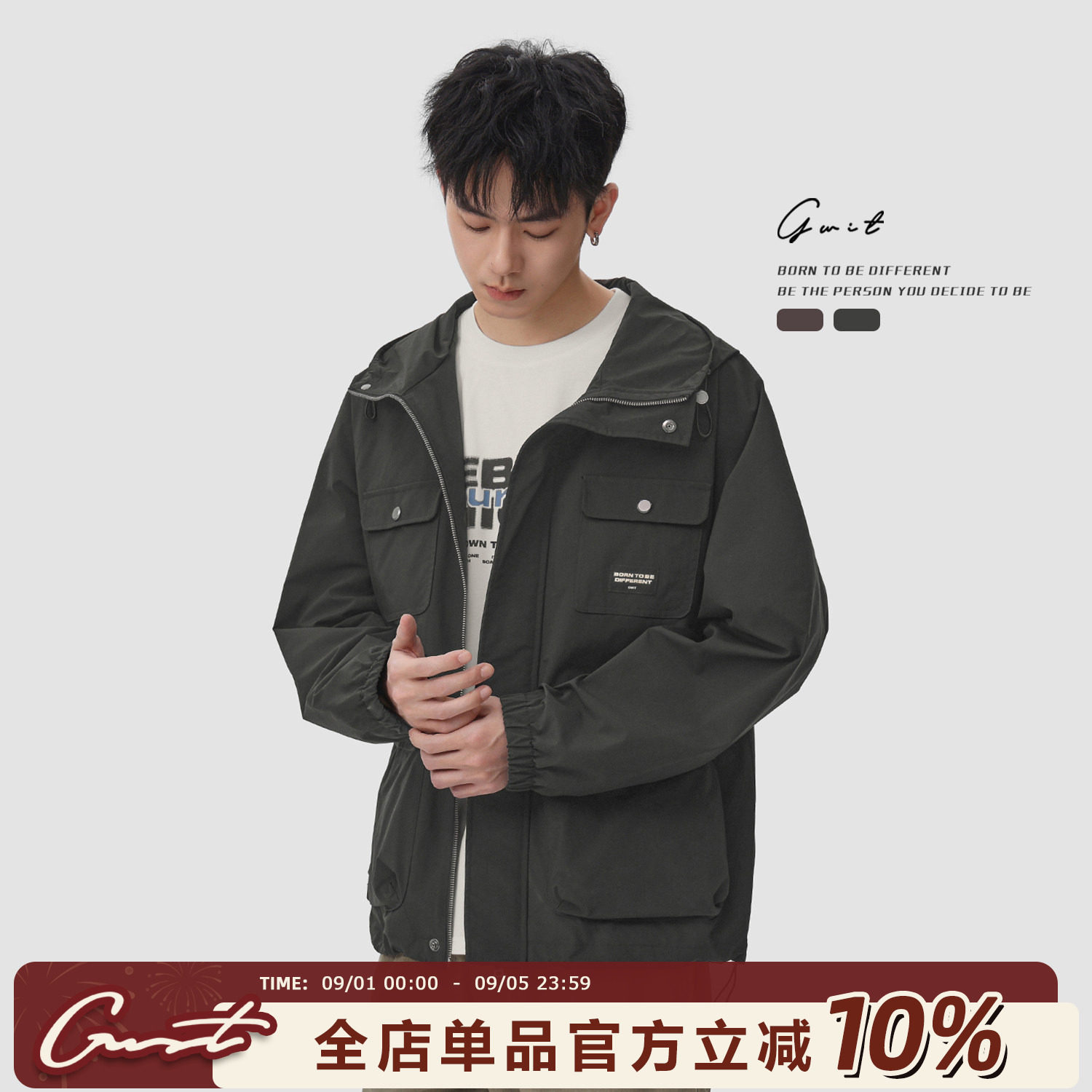 美式三防户外登山硬壳冲锋衣图片