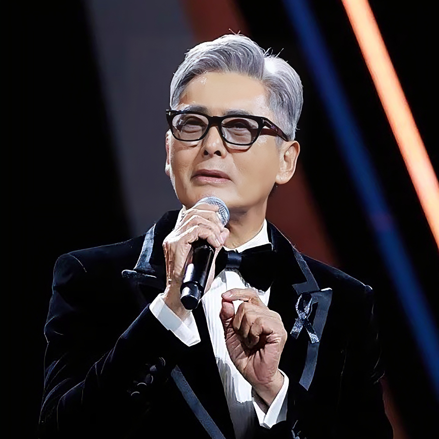 周润发同款黑框近视眼镜男配度数