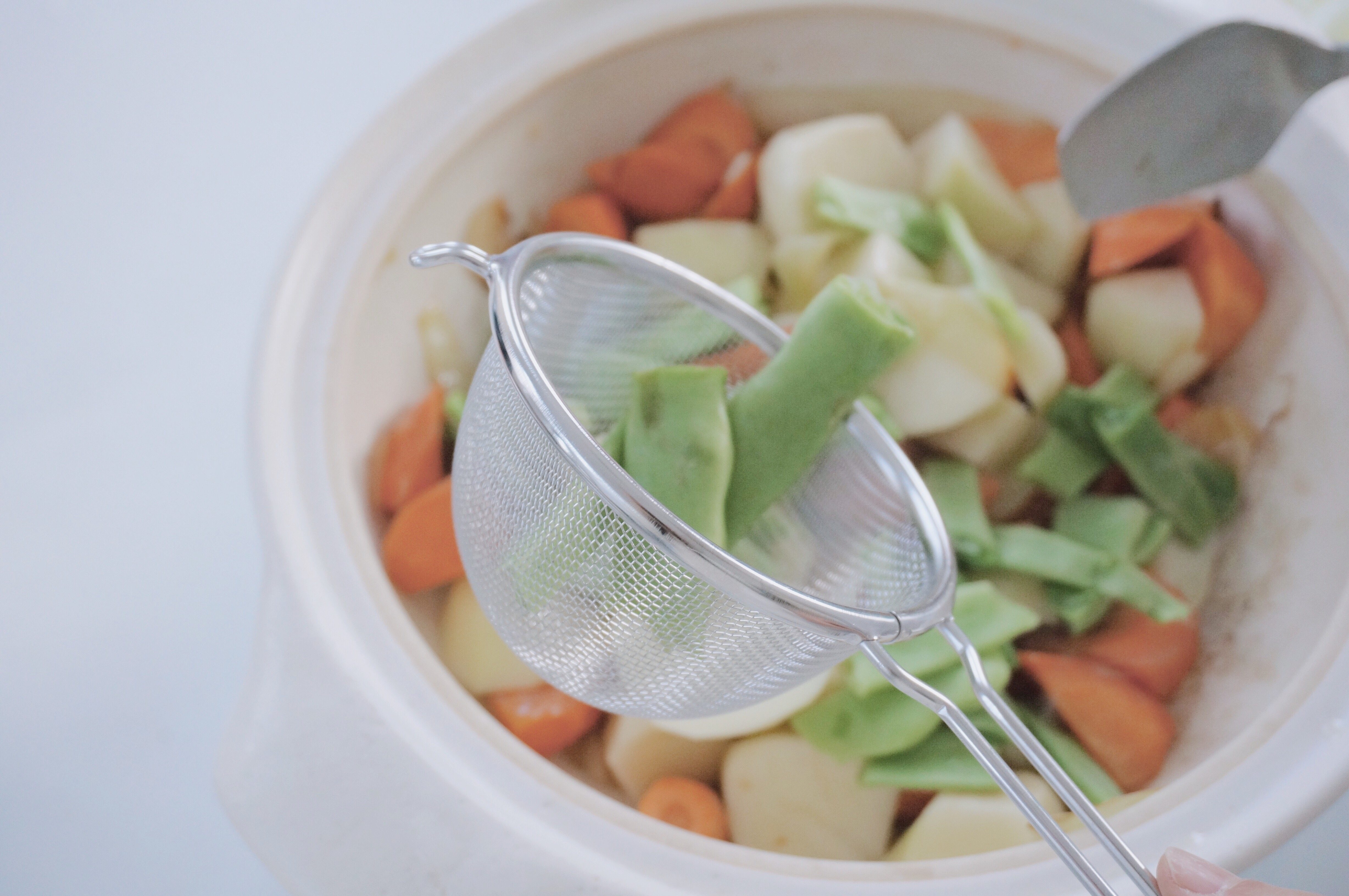 日本进口现货相泽工房小号不锈钢滤网带耳带支架漏勺网筛单层双层