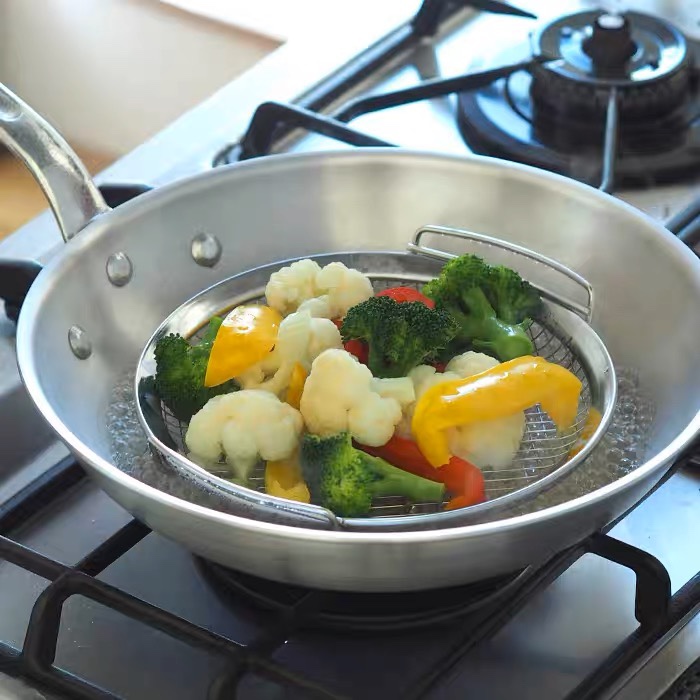 日本制进口家事问屋304不锈钢蒸架蒸盘蒸格天妇罗滤油沥油盘滤水