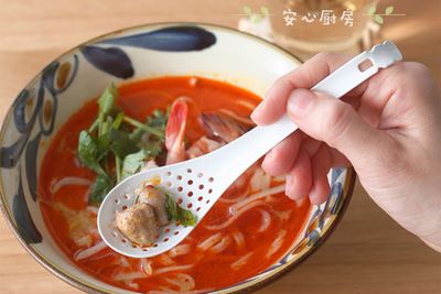 日本进口珐琅搪瓷汤勺汤匙日式