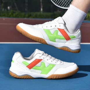 夏季网面透气乒乓球鞋男女款网球鞋轻便防滑羽毛球训练运动鞋