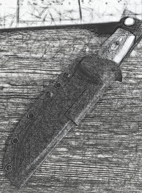 ESEE6复刻  3d打印高端模型  限量供应 半成品品质