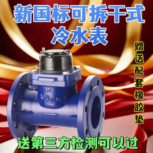 法兰工业用国标可拆卸防冻冷水表