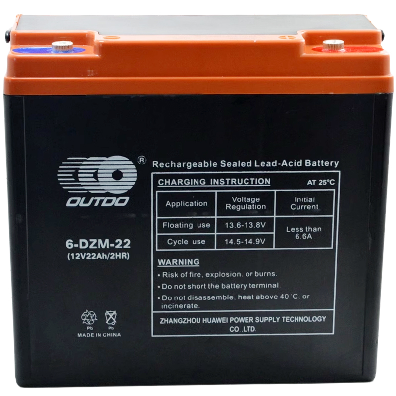 奥特多6-DZM-22单个电瓶6-DZM-13