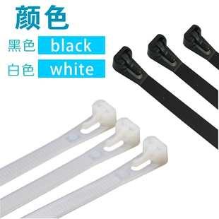 活动扣可松式尼龙捆绑扎带可调节重复反复使用束线扎线索带10条