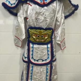 潮汕英歌舞服装白金正龙英歌服头饰套装游神赛龙舟舞台演出表演服