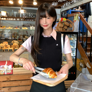 ANA宝藏珍妮 毛织小圆领叠穿套头上衣背心马甲女生 26春夏韩系无袖