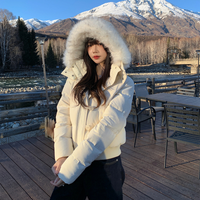 ANA秋冬三防可拆卸大毛领羽绒服