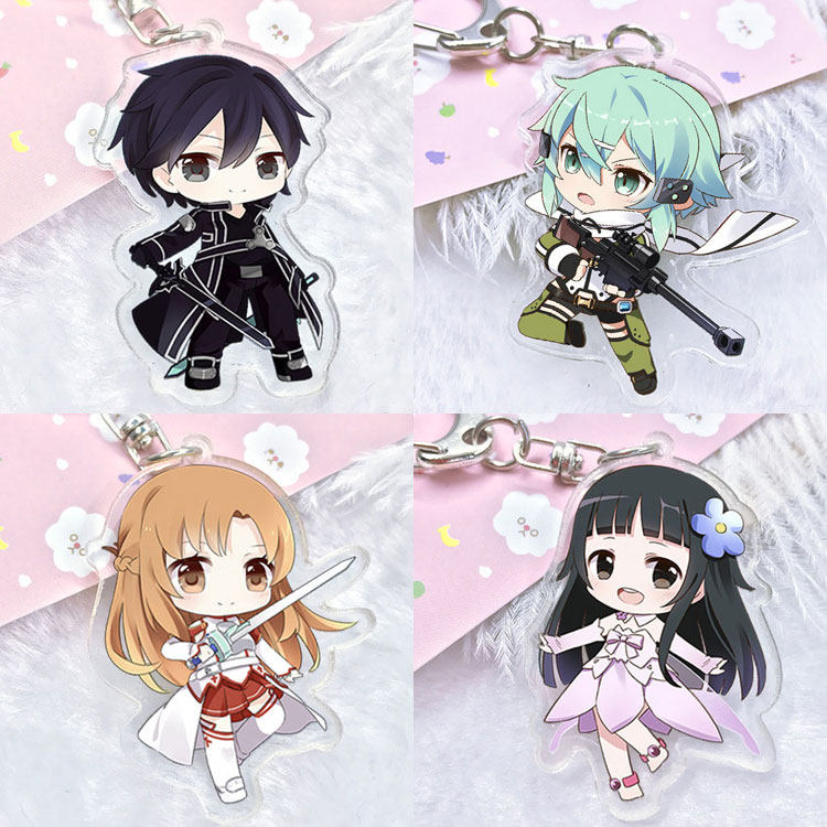 刀剑神域结衣亚丝娜亚克力手机挂件动漫二次元周边男女透明钥匙扣,模玩/动漫/周边/娃圈三坑/桌游,动漫挂件/文具,淘宝优惠券,粉丝福利购,淘宝优惠卷