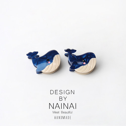 趣味海洋动物小抓夹精致迷你小巧发夹后脑勺鲨鱼夹顶夹可爱发饰品