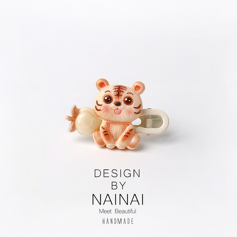 可爱萌萌水果动物饼干发夹简约刘海夹碎发卡通学生侧边夹个性发饰