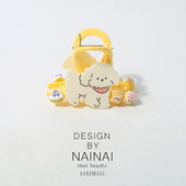 彩色泰迪小狗小猫抓夹可爱多巴胺色系后脑勺盘发抓夹日韩简约夹子