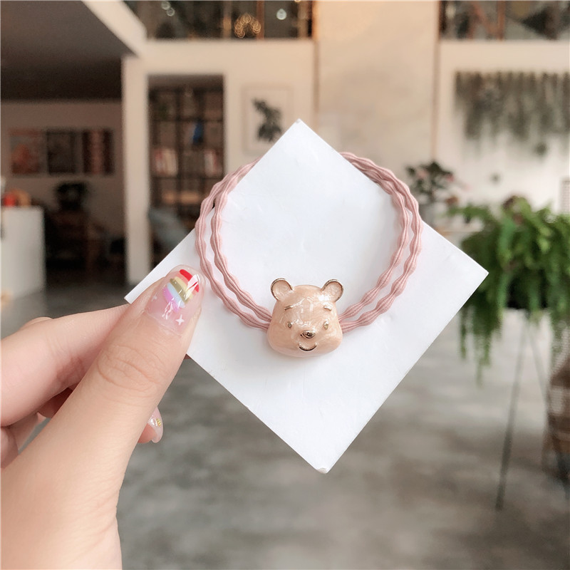 韩版头绳小清新少女鎏金兔子可爱