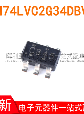 SN74LVC2G34DBVR C34K丝印 SOT23-6 缓冲器 全新原装
