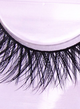 交叉天然超逼真浓密款硬梗上睫毛