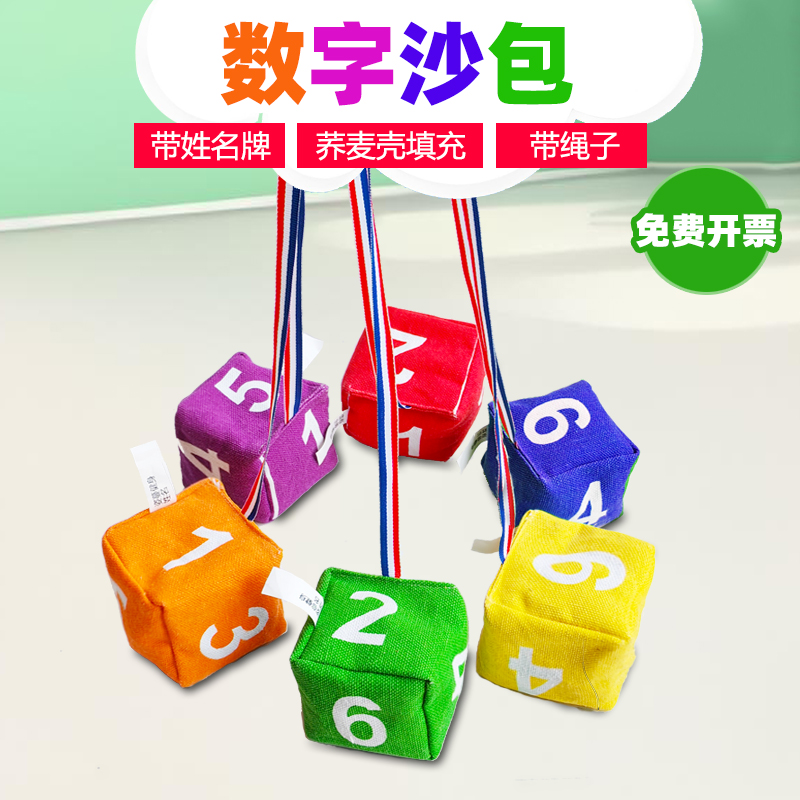 数字沙包幼儿园儿童投扔丢沙包专用手工投掷小学生小游戏加厚沙包