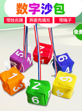 数字沙包幼儿园儿童投扔丢沙包专用手工投掷小学生小游戏加厚沙包